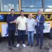 Prefeito Dr. Pedro Alves, comemora recebido de dois micro-ônibus escolares para Iguaracy