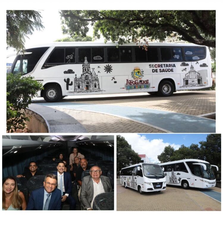 Prefeitura de Afogados entregou à população dois novos ônibus para o TFD