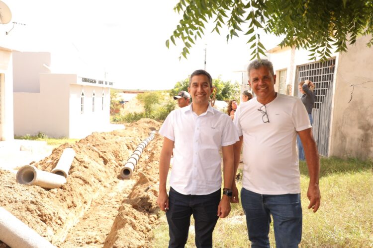 Prefeitura de Tabira inicia obras de rede de esgoto na Lagoa da Boa Vista e no Bairro de Nair