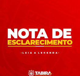 Nota Oficial da Prefeitura de Tabira