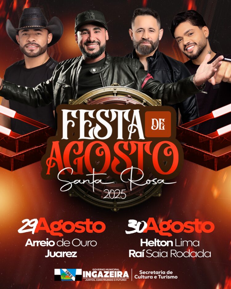 Festa de Agosto em Santa Rosa tem início nesta sexta-feira com grandes atrações musicais