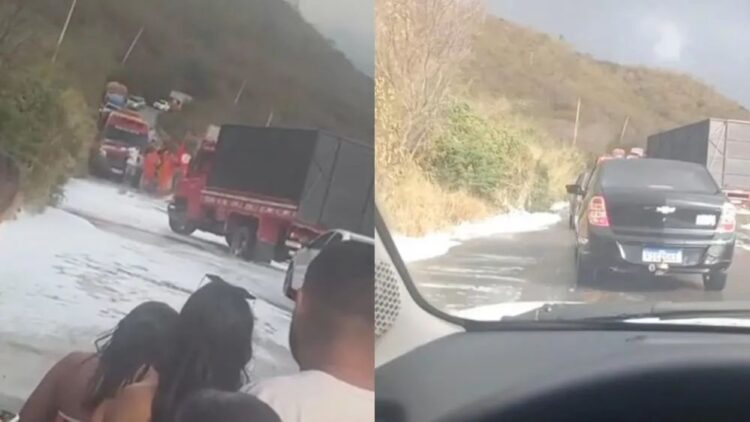 𝗖olisão frontal entre Sienna e caminhão entre Ambó e São José do Egito