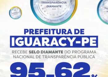 Iguaracy no topo da transparência!Prefeitura recebe Selo Diamante do Programa Nacional de Transparência Pública com índice de 95,62%
