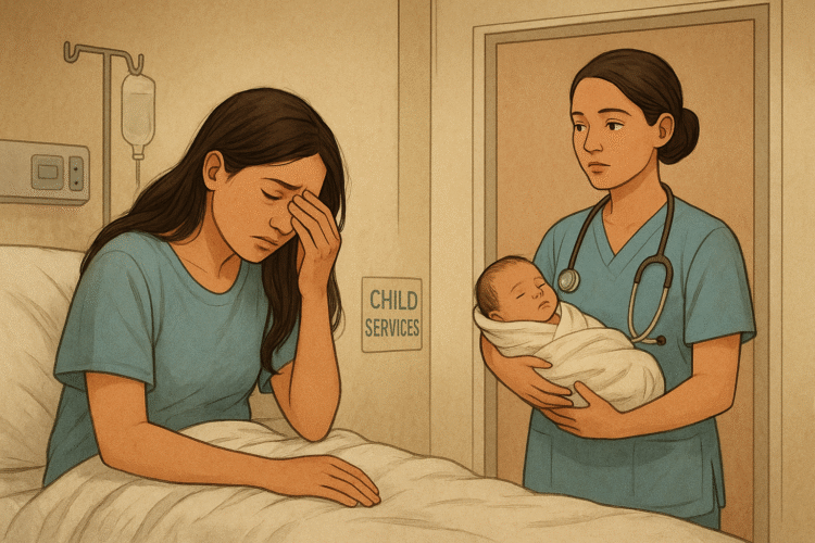 Mãe perde a guarda de bebê uma hora após o parto