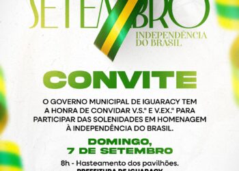 Prefeitura de Iguaracy divulga programação oficial do 7 de Setembro