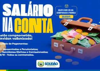 Pagamento de setembro é antecipado para servidores municipais de Solidão