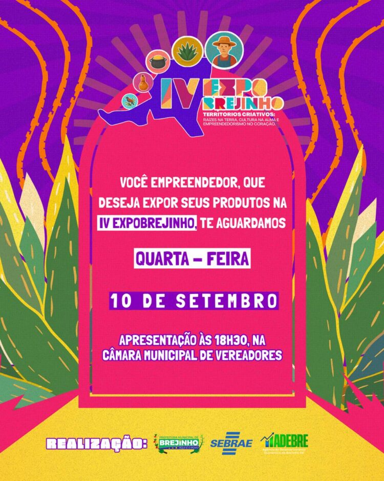Prefeitura de Brejinho anuncia lançamento da IV Expo. Brejinho 2025