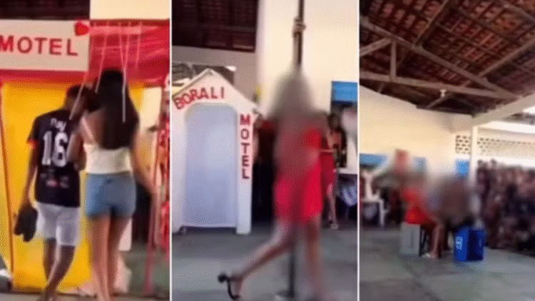 Alunos montam ‘motel’ e simulam sexo em gincana