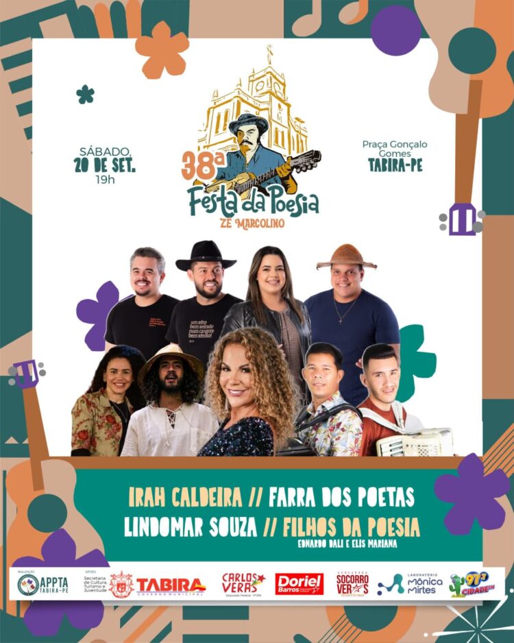 Tabira celebra a arte e a tradição com a 38ª Festa da Poesia – Zé Marcolino, neste final de semana