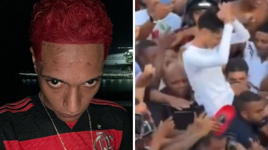 Oruam deixa presídio em Bangu e é ovacionado por fãs
