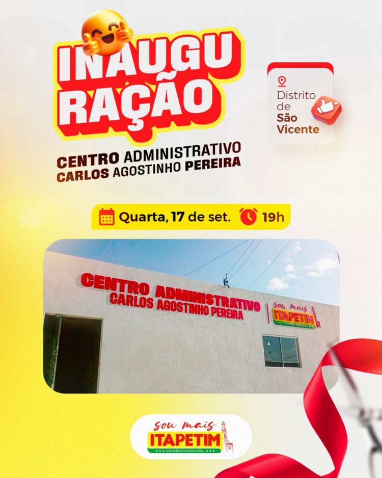 Prefeitura de Itapetim inaugura Centro Administrativo no Distrito de São Vicente