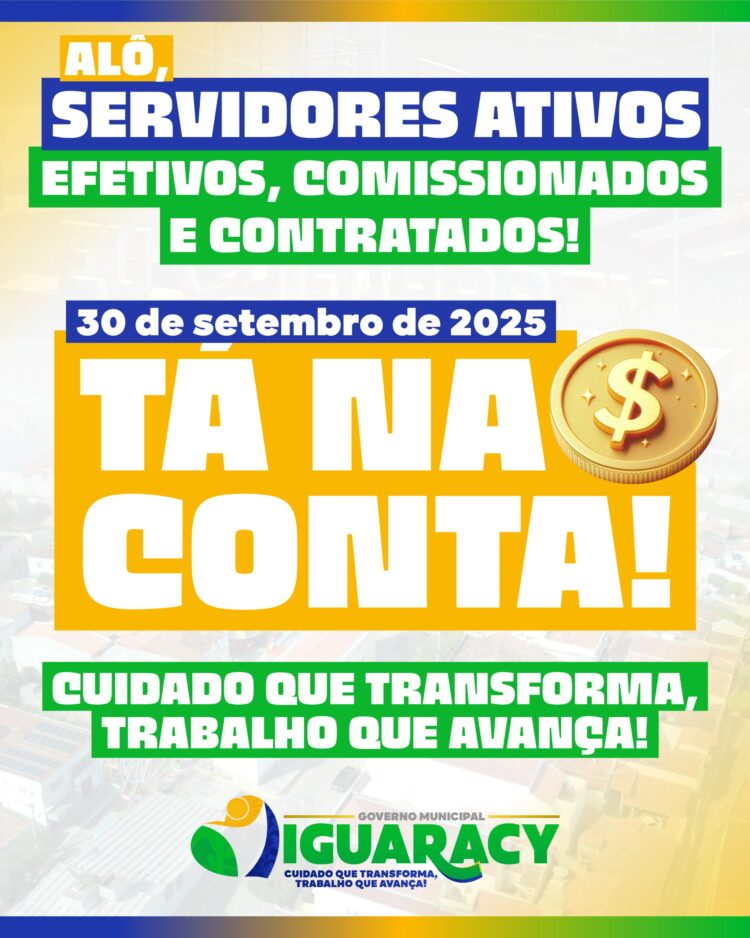 Prefeitura de Iguaracy divulga calendário de pagamento dos servidores municipais