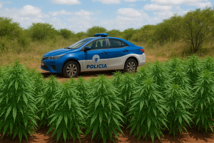 Plantação de maconha é descoberta após denúncia em Afogados da Ingazeira