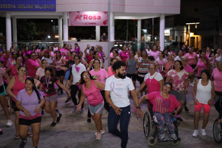 Tabira abre o Outubro Rosa com Aulão de Dança e Ação de Saúde na Praça