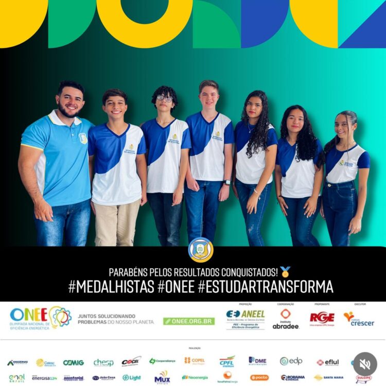 Alunos da Escola Ana Melo se destacam na Olimpíada Nacional de Eficiência Energética