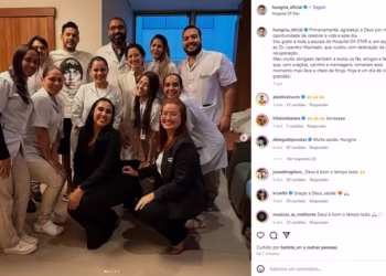 ‘Mais uma oportunidade de celebrar a vida’, diz Hungria em post após receber alta
