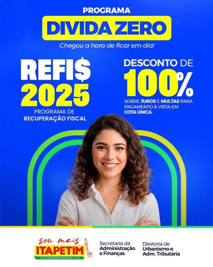 Itapetim lança Programa Dívida Zero para facilitar a regularização de tributos municipais