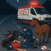 Afogados: Jovem colide com cavalo e é socorrido pelo Samu