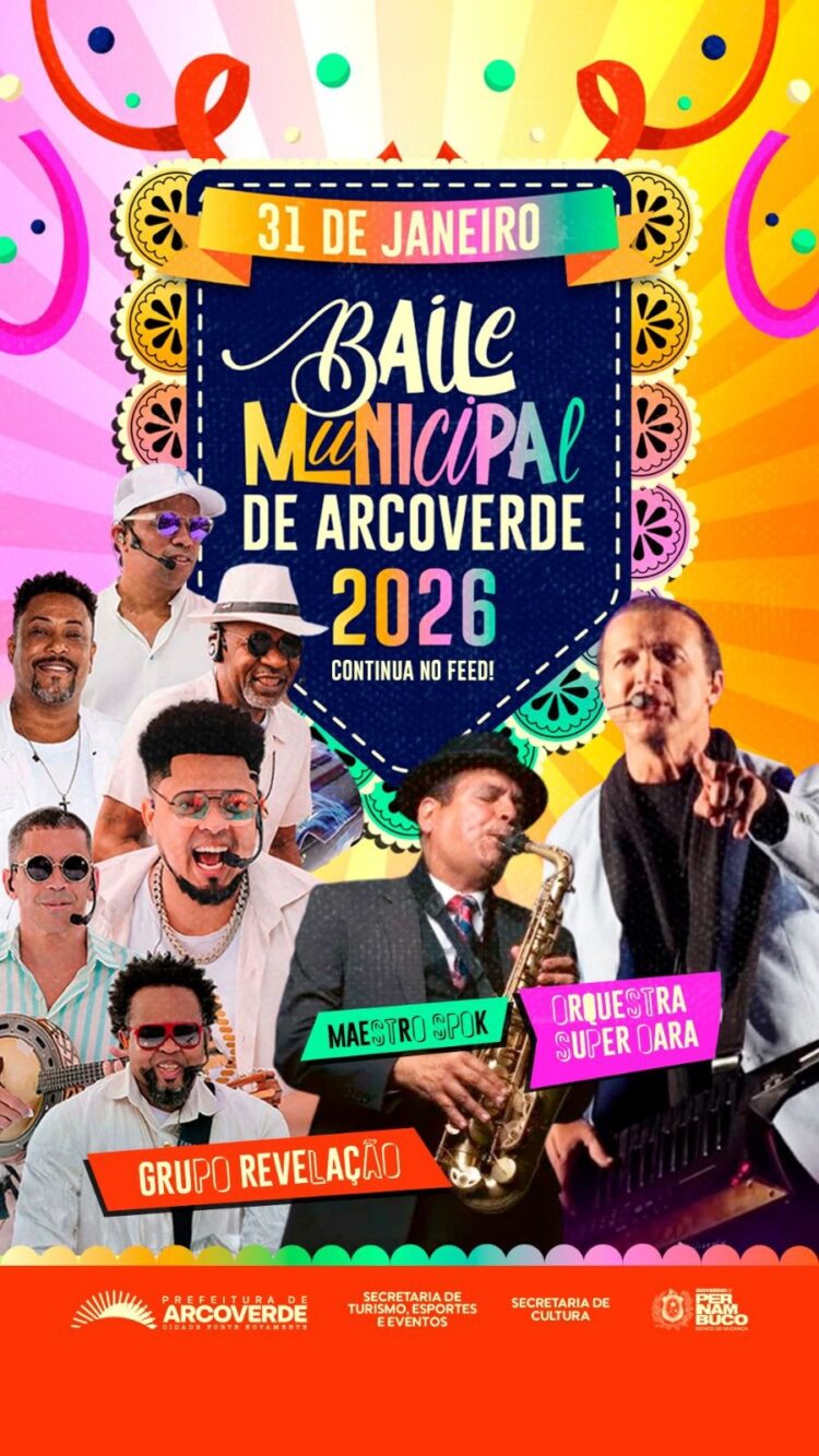 Carnaval de Arcoverde começa em 31 de janeiro com o tradicional Baile Municipal