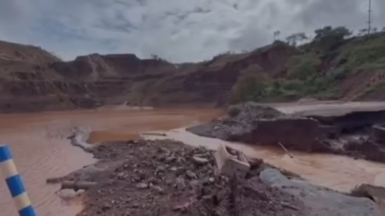 Reservatório da Vale, em Congonhas, se rompe e atinge área da CSN
