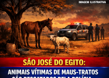 São José do Egito: Denúncia leva polícia a resgatar animais vítimas de maus-tratos