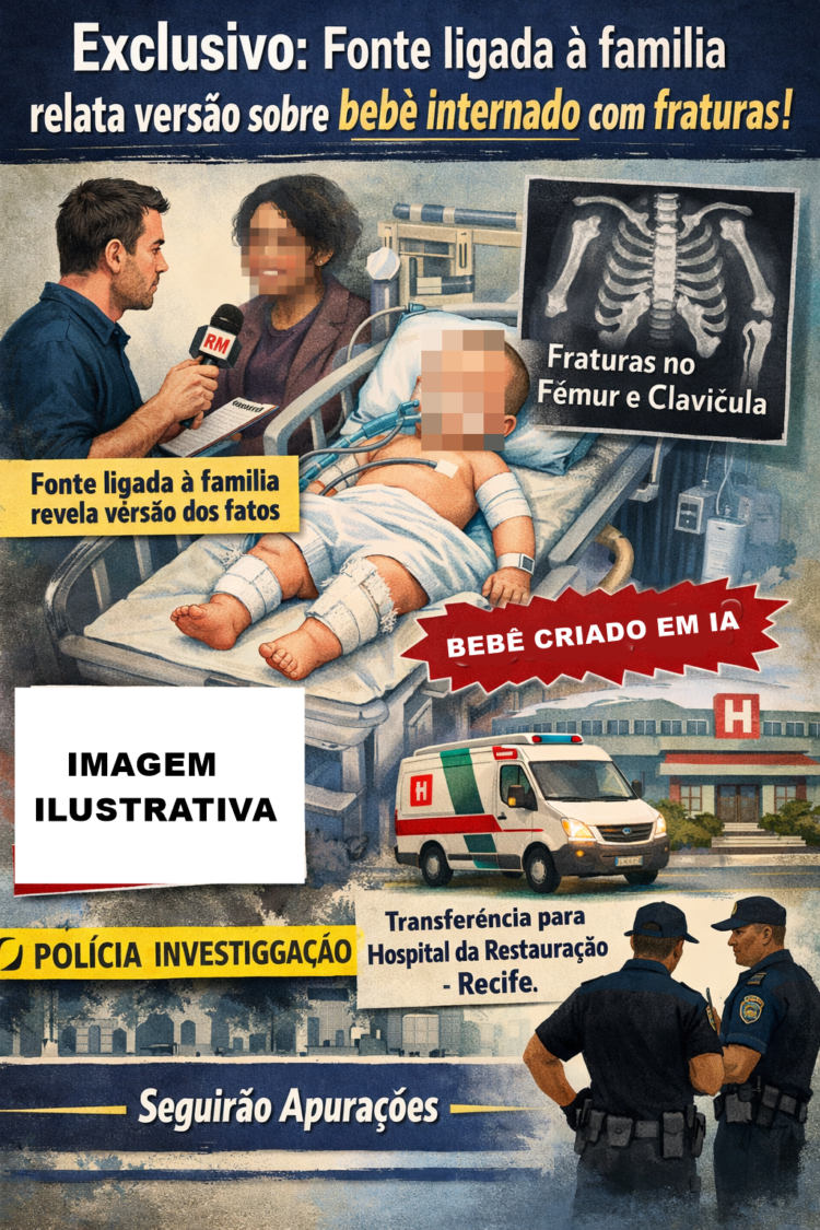 Exclusivo: Fonte ligada à família relata versão sobre bebê internado com fraturas