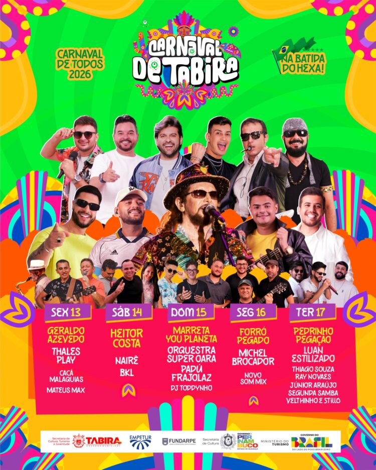 Carnaval de Tabira 2026 promete ser o maior da região com programação diversificada