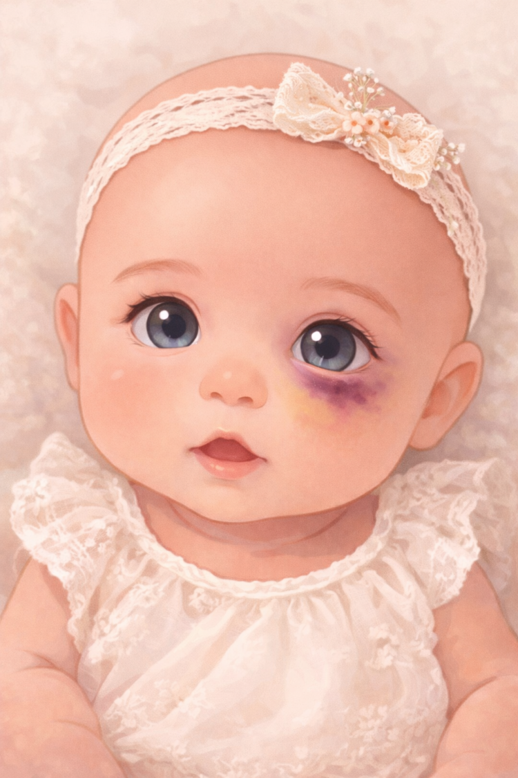 Exclusivo: Um olhar que acende a esperança: bebê abre os olhos