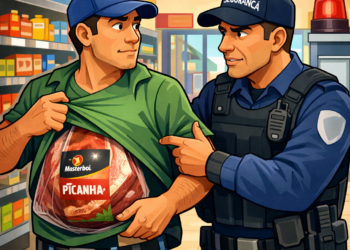 Furto inusitado em Afogados: homem tenta levar picanha escondida na roupa e é pego por segurança