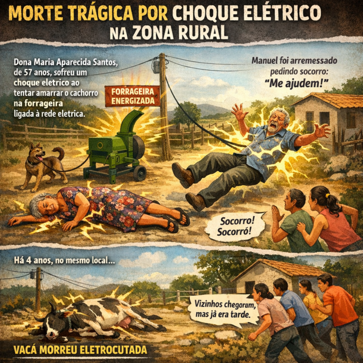 Mulher morre ao sofrer choque elétrico em São José do Egito