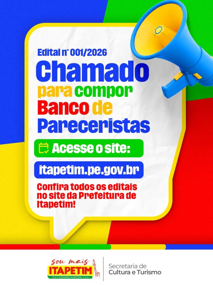 Prefeitura de Itapetim publica edital para credenciamento de Banco de Pareceristas
