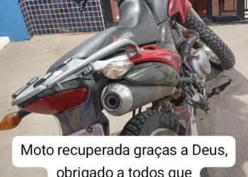 Motocicleta roubada é encontrada abandonada em Afogados da Ingazeira