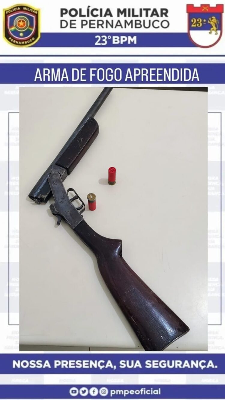 23º BPM realiza prisão em flagrante após homicídio em Ingazeira