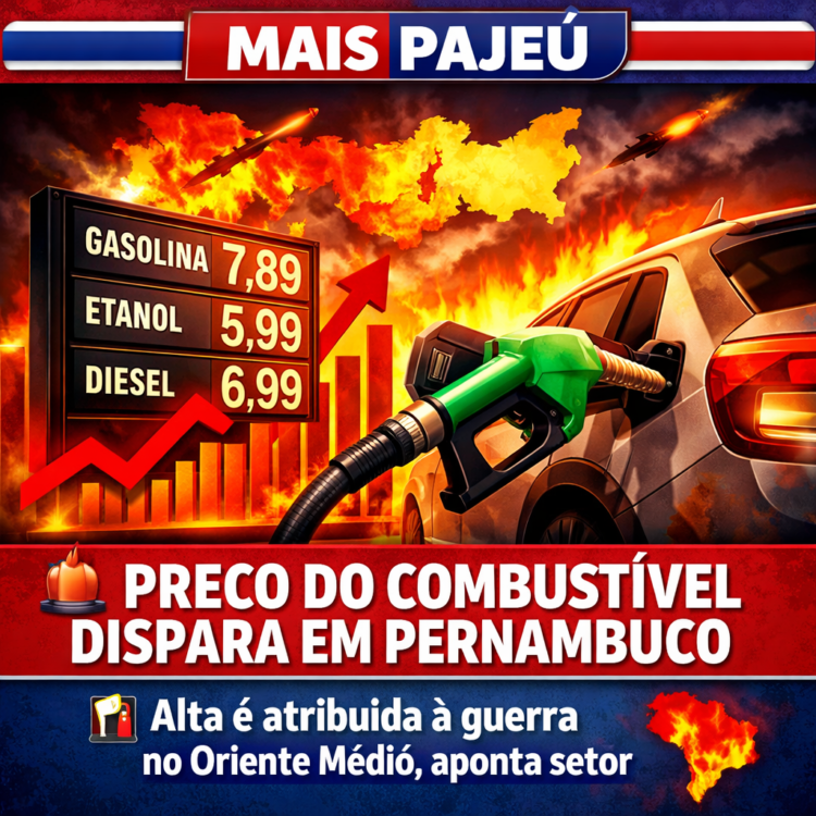 Preço do combustível dispara em Pernambuco; alta é causada pela guerra no Oriente Médio, diz setor
