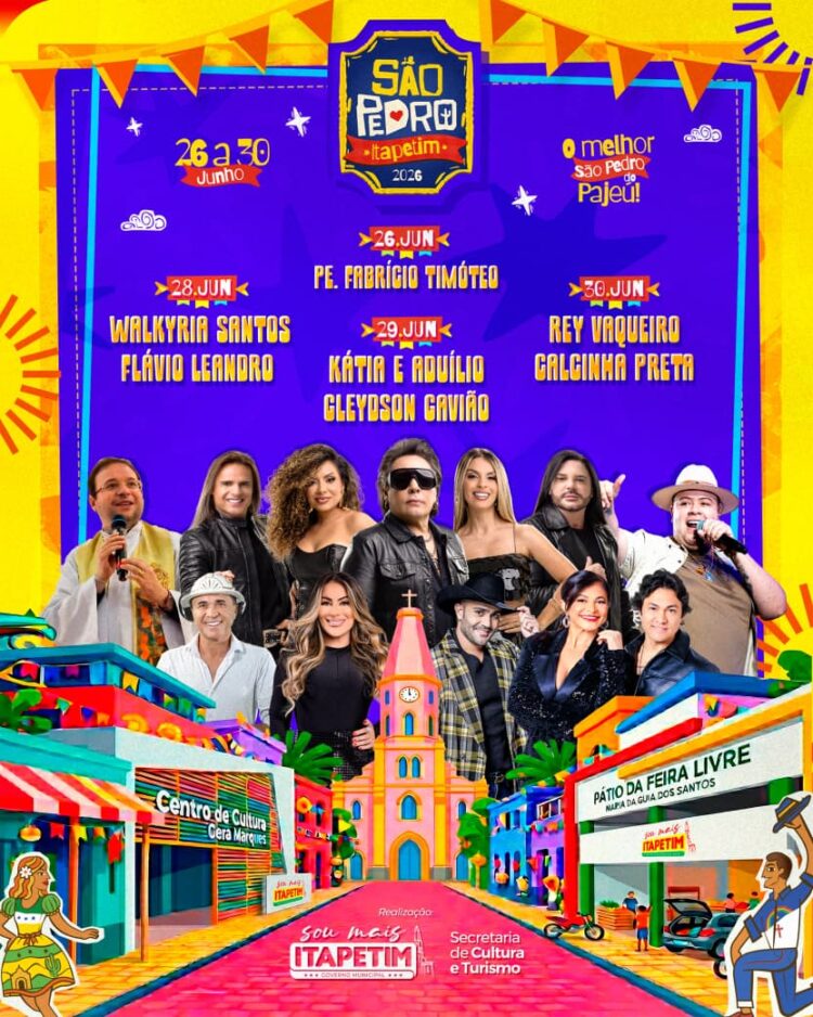 Itapetim divulga programação oficial do São Pedro 2026