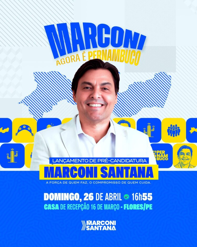 Marconi Santana consolida trajetória e anuncia lançamento de sua pré-candidatura neste domingo