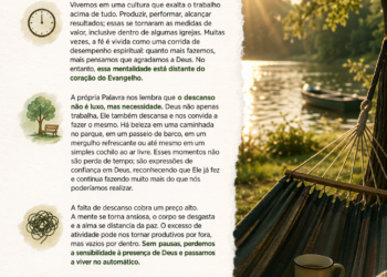 Palavra do Dia: Trabalhe, mas também descanse