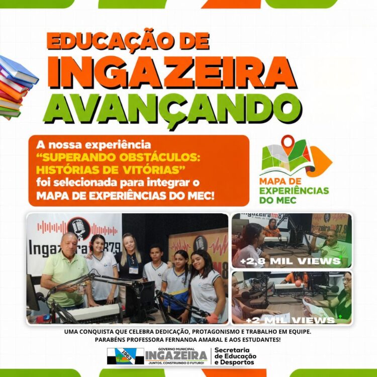Experiência da Rede Municipal de Ingazeira é selecionada para Mapa de Experiências do MEC