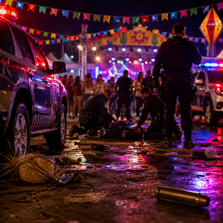 Tiroteio durante São João em Serra Talhada deixa morto e policiais feridos