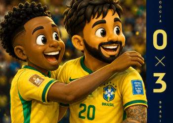Brasil vence a Escócia por 3×0
