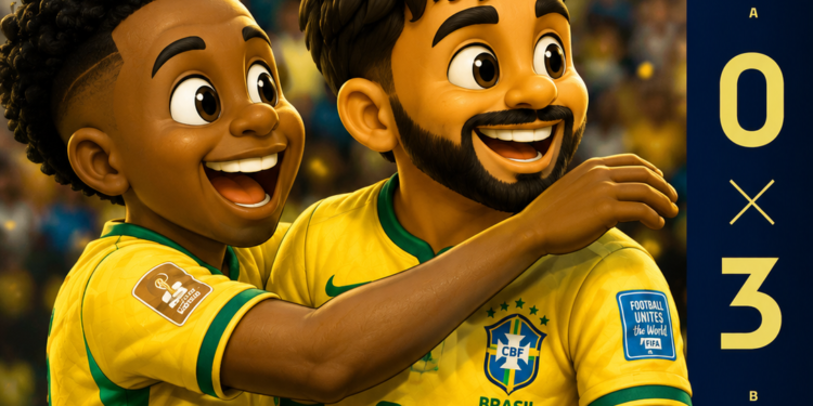 Brasil vence a Escócia por 3×0