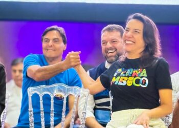 Marconi é lembrado e citado em discurso por Raquel, Dueire e Luciano Bonfim em ato da PE-350