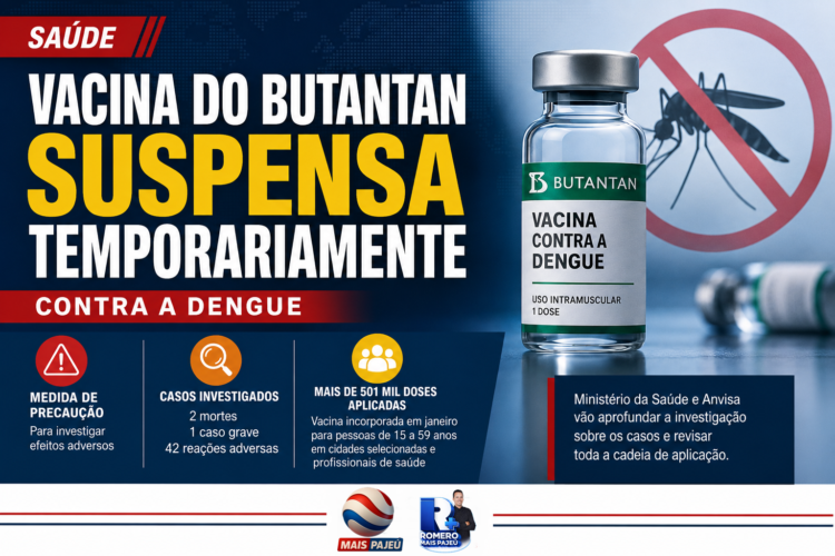 Ministério da Saúde vai suspender uso da vacina do Butantan contra a dengue; duas mortes são investigadas