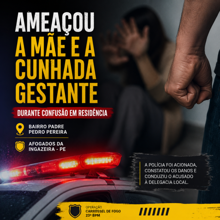 Filho ameaça matar mãe e cunhada grávida durante confusão em Afogados da Ingazeira