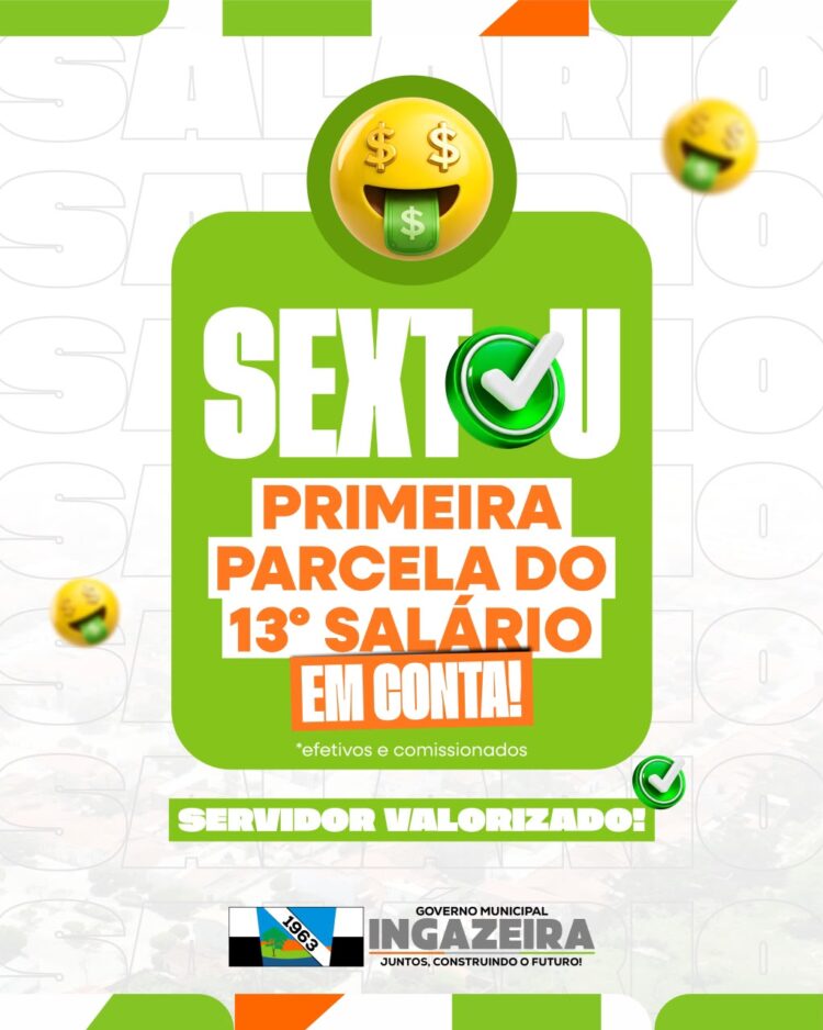 Prefeito Luciano Torres antecipa 50% do 13º salário para servidores efetivos e comissionados da Ingazeira