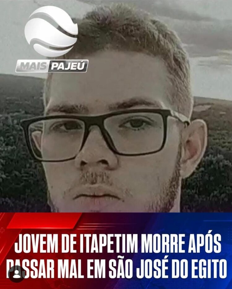 Jovem de Itapetim morre após passar mal; caso aguarda informações oficiais