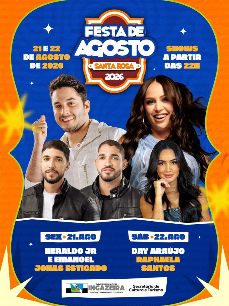 Ingazeira divulga programação da tradicional Festa de Agosto 2026