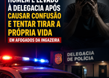 Homem é levado à delegacia após causar confusão e tentar tirar a própria vida em Afogados da Ingazeira