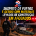 Suspeito de furtos é detido com materiais levados de construção em Afogados