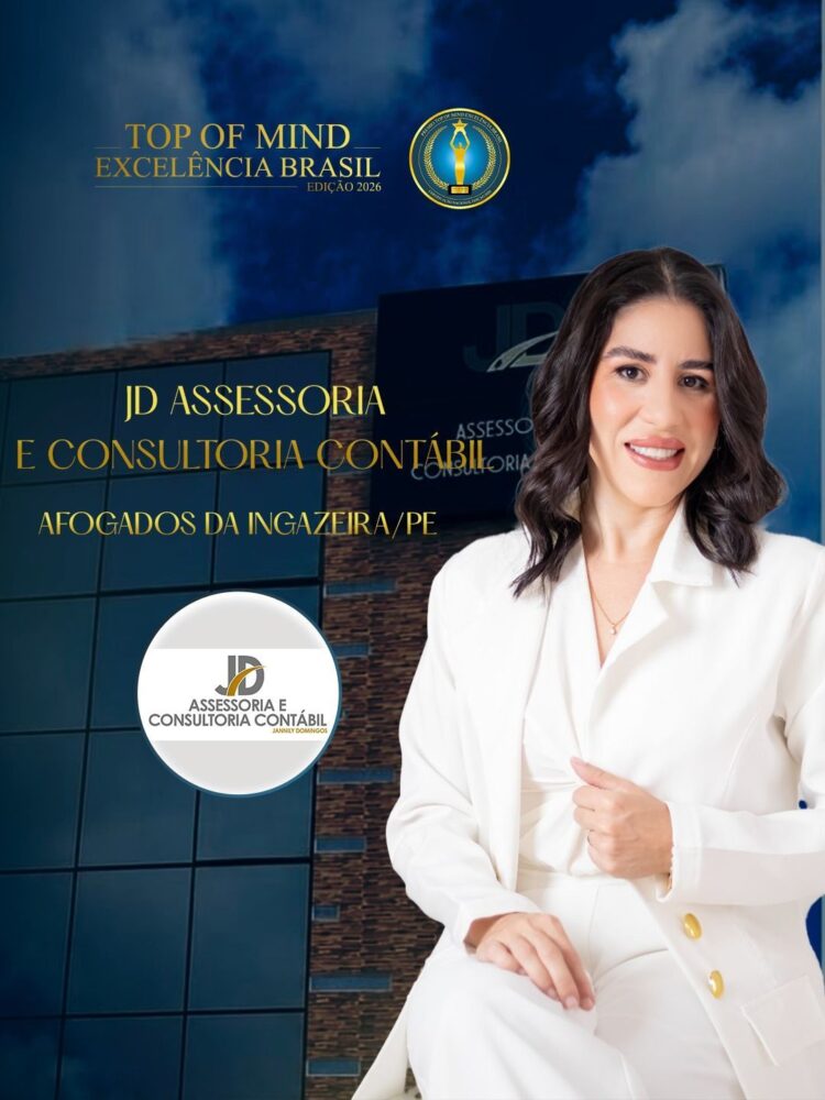 JD Assessoria e Consultoria Contábil é contemplada com o Prêmio Top of Mind Excelência Brasil